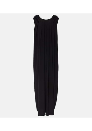 Fforme Pleated silk maxi dress
