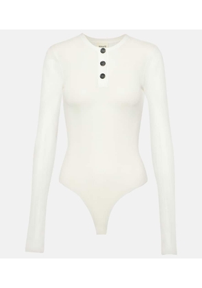 Khaite Janelle cotton-blend jersey bodysuit
