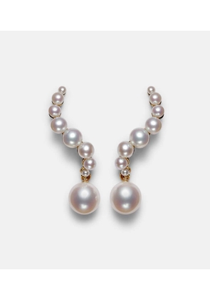 Mateo 14kt gold drop earrings with pearls