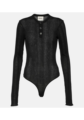 Khaite Janelle cotton-blend jersey bodysuit