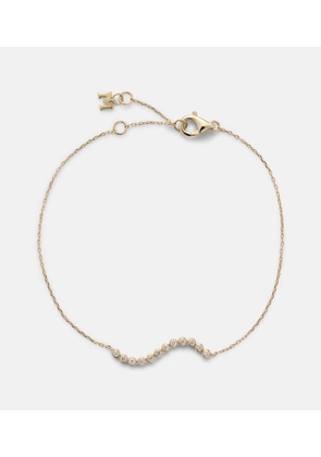 Mateo 14kt gold wave bracelet with diamonds