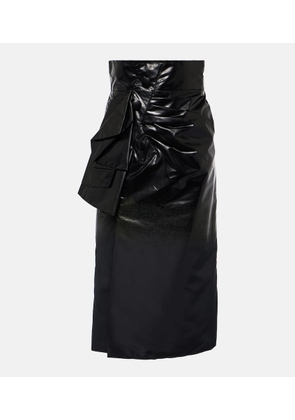 Maison Margiela High-rise draped midi skirt