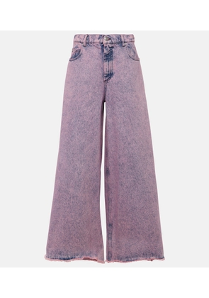 Marni High-rise wide-leg jeans