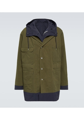 Sacai Reversible cotton-blend ripstop coat