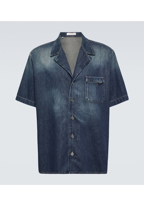 Valentino Chambray bowling shirt