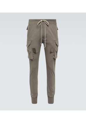Rick Owens Mastodon cotton jersey cargo pants
