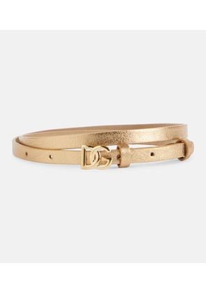 Dolce&Gabbana DG leather belt