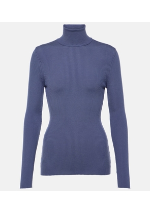 Wolford Ribbed-knit virgin wool turtleneck top