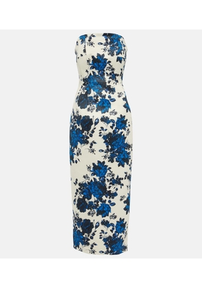 Emilia Wickstead Yulie floral taffeta midi dress