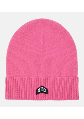 Jet Set Logo wool beanie