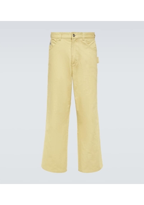 Bode Brook cotton canvas wide-leg pants