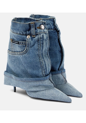 Dolce&Gabbana 105 patchwork denim ankle boots