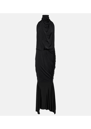 Alexandre Vauthier High-neck draped maxi dress
