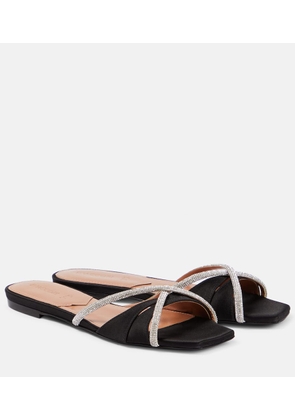 D'Accori Lust embellished satin slides
