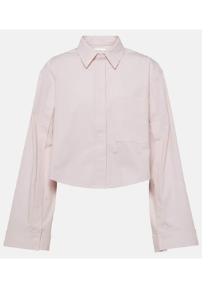 Victoria Beckham Cropped cotton-blend shirt
