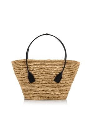 Bottega Veneta Medium Arco Crochet Raffia Tote Bag - Moda Operandi