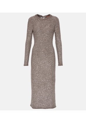 Altuzarra Cindy metallic knit maxi dress