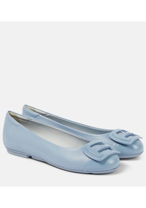 Hogan Leather ballet flats