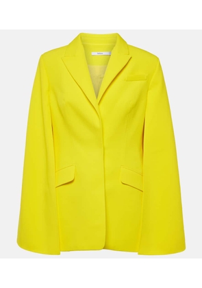 Safiyaa Hadley caped crepe blazer