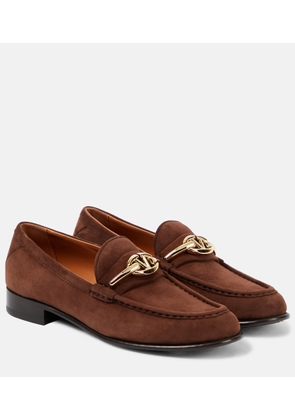 Valentino Garavani VLogo Gate suede loafers