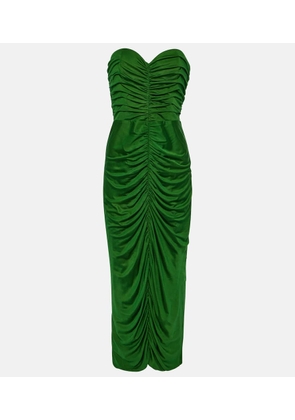 Costarellos Aveline bustier jersey midi dress