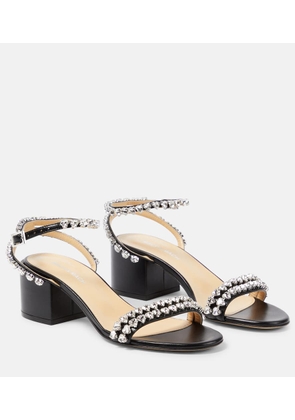 Mach & Mach Audrey 55 crystal-embellished leather sandals