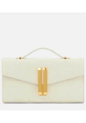 DeMellier Vancouver croc-effect leather clutch
