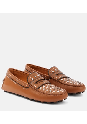 Tod's Gommino studded leather moccasins