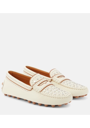 Tod's Gommino studded leather moccasins