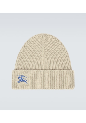 Burberry EKD ribbed-knit cashmere beanie