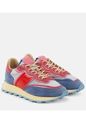 Tod's Suede and leather-trimmed sneakers