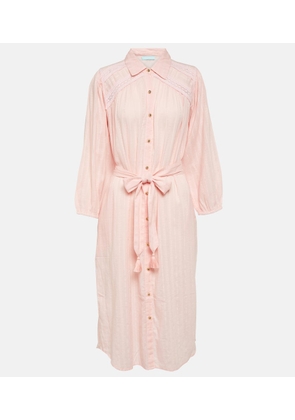 Melissa Odabash Cressida belted cotton shirt dress