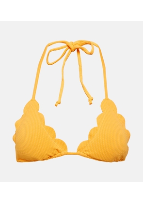 Marysia Broadway scalloped triangle bikini top