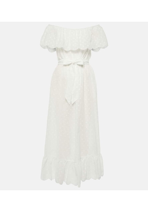 Marysia Off-shoulder cotton midi dress