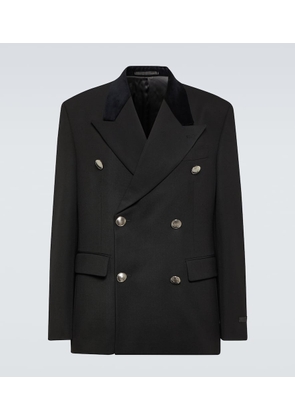 Prada Double-breasted virgin wool suit jacket