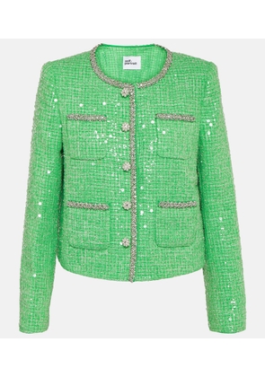 Self-Portrait Sequined boucle jacket