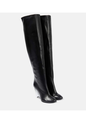Alaia Leather knee-high boots