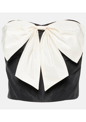 Staud Atticus bow-detail strapless top