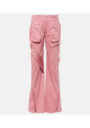 Blumarine Low-rise straight cargo jeans