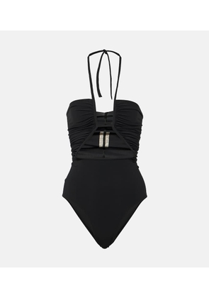 Rick Owens Halterneck cutout swimsuit