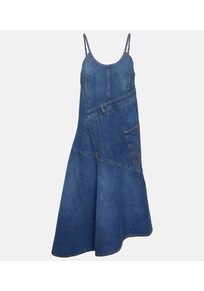 JW Anderson Asymmetric denim midi dress
