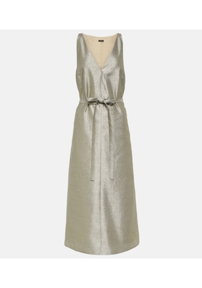 Joseph Desiree metallic midi dress
