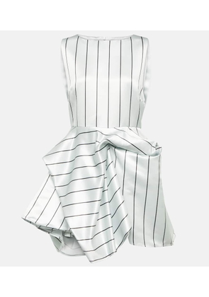JW Anderson Draped striped minidress