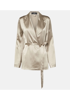 Joseph Joubert silk satin jacket