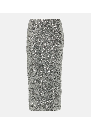 Rotate Sequined midi skirt