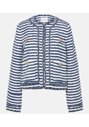 Rebecca Vallance Matteo striped boucle jacket