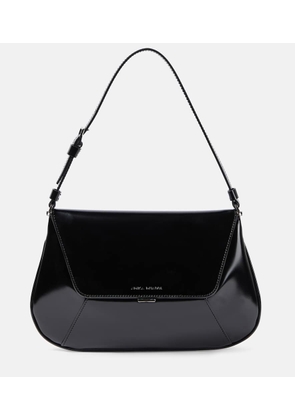 Amina Muaddi Ami leather shoulder bag