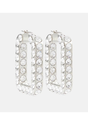 Amina Muaddi Charlotte embellished hoop earrings