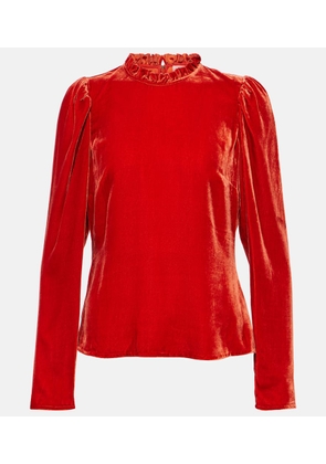 Ulla Johnson Mariene velvet blouse