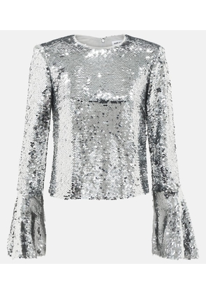 Self-Portrait Sequined top